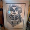 Image 1 : Framed Indigenous-Style Print, 28" x 22"
