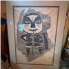 Image 2 : Framed Indigenous-Style Print, 28" x 22"
