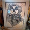 Image 3 : Framed Indigenous-Style Print, 28" x 22"