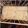 Image 7 : Vintage White Metal Baby Crib with Mattress