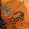Image 1 : Northwest Coast Indigenous Style Painted Wood Wall Art