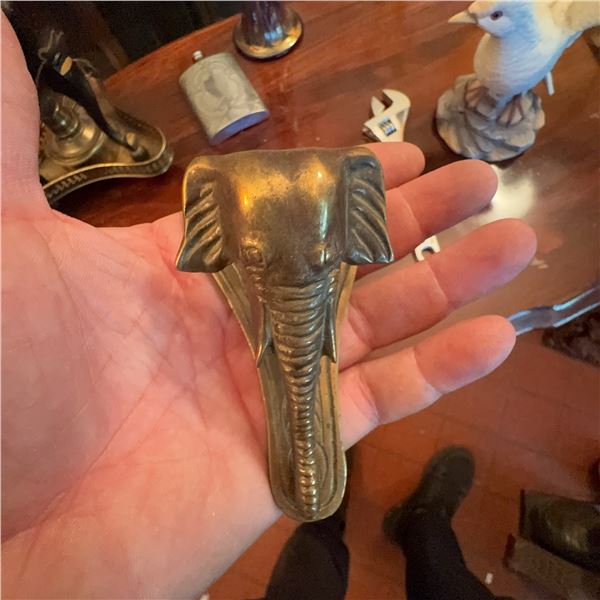 Vintage Brass Elephant Head Nutcracker and Bottle Opener