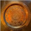 Image 1 : Hand-Etched Copper Wall Plate with Lotus Motif