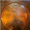 Image 3 : Hand-Etched Copper Wall Plate with Lotus Motif