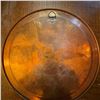 Image 4 : Hand-Etched Copper Wall Plate with Lotus Motif