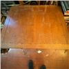 Image 10 : Antique Oak Dining Table with Carved Legs, 38" x 38"