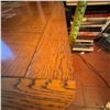 Image 12 : Antique Oak Dining Table with Carved Legs, 38" x 38"