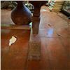 Image 2 : Antique Oak Dining Table with Carved Legs, 38" x 38"