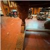 Image 4 : Antique Oak Dining Table with Carved Legs, 38" x 38"