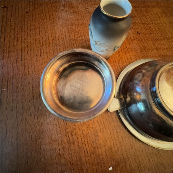 Park Plaza Toronto Silverplate Bowl and Small Engraved Mug