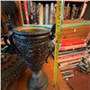 Image 6 : Antique Ornate Cast Metal Trophy Urn, Cherub Decoration, 16" Tall