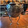Image 1 : Vintage Silver Plate Samovar Beverage Dispenser on Paw Feet