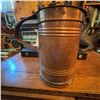 Image 1 : Large Antique Copper Tankard With Lid, 9.5" Tall