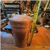 Image 5 : Large Antique Copper Tankard With Lid, 9.5" Tall