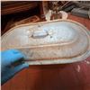 Image 5 : Vintage Large Oval Metal Washtub with Lid
