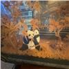 Image 3 : Vintage Chinese Diorama With Panda Figures in Glass Case