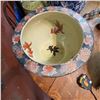 Image 7 : Large Japanese Satsuma-Style Fish Bowl Jardinière, 16" Diameter