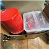Image 4 : Vintage Thermos Safari Set with Red Plaid Bottles and Case
