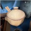 Image 1 : Handmade Ceramic Soup Pot with Lid and Ladle