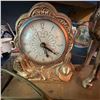 Image 1 : Vintage United Horse Mantel Clock, Gold-Tone, Electric