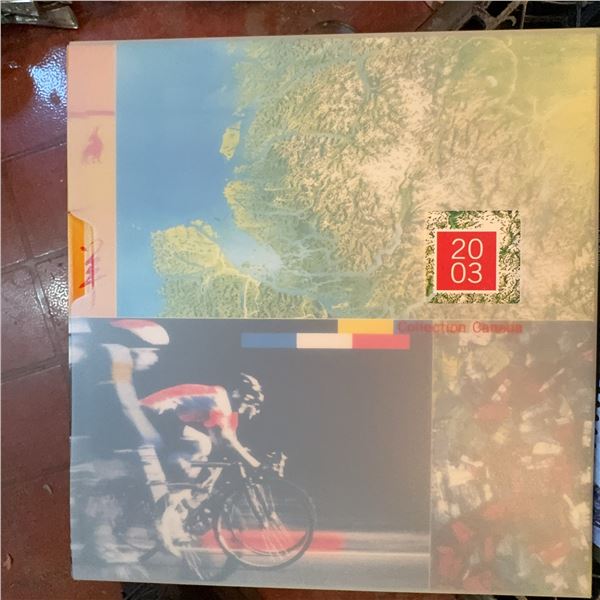 2003 Canadian Olympic Cycling Stamp Collection Folder