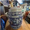 Image 1 : Large German Westerwald Stoneware Punch Bowl Set with Lid and Mugs