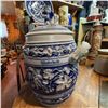 Image 3 : Large German Westerwald Stoneware Punch Bowl Set with Lid and Mugs