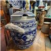 Image 4 : Large German Westerwald Stoneware Punch Bowl Set with Lid and Mugs