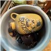 Image 6 : Large German Westerwald Stoneware Punch Bowl Set with Lid and Mugs
