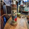 Image 1 : Large German Beer Stein With Pewter Lid, 1.5L, Relief Decor