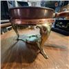 Image 2 : Antique Brass Legged Chafing Dish With Utensils