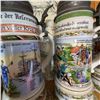 Image 5 : 4 German Regimental Beer Steins, Relief Lids, c.1900-1910