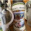 Image 6 : 4 German Regimental Beer Steins, Relief Lids, c.1900-1910