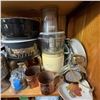 Image 1 : Shelf Lot: Vintage Kitchenware, Ceramic Canisters, Moscow Mule Mugs