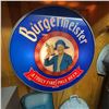 Image 1 : Vintage Burgermeister Beer Light-Up Sign, 21-Inch