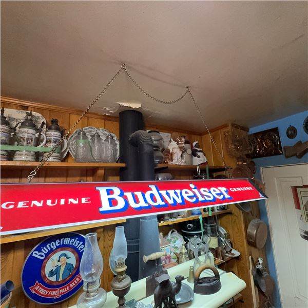 Vintage Budweiser Genuine Light-Up Beer Sign, 48" Wide