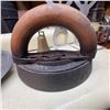 Image 1 : Antique Cast Iron Sad Iron With Wooden Handle