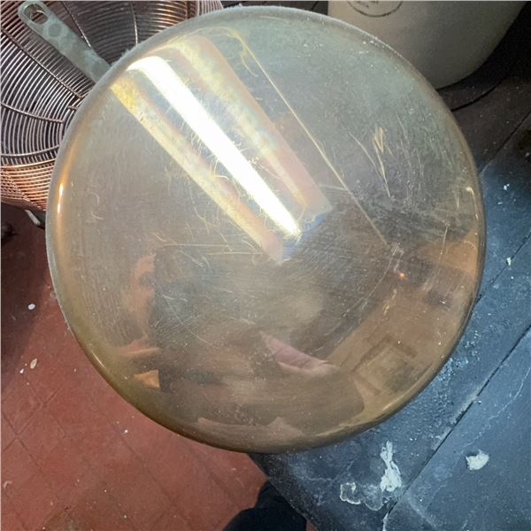Large Copper Sauté Pan with Matching Fry Basket, 14"