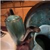 Image 10 : Vintage Canadian and American Green Drip Glaze Pottery
