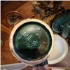 Image 11 : Vintage Canadian and American Green Drip Glaze Pottery