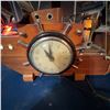 Image 3 : Vintage Ship Shaped Clock with Illuminated Sails and Wheel Face