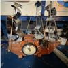 Image 6 : Vintage Ship Shaped Clock with Illuminated Sails and Wheel Face