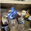 Image 2 : Vintage Mixed Lot: Tea Cups, Glassware, and Ceramic Monkey Jar