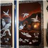 Image 1 : Asian Mother of Pearl Inlay Wall Panels with Birds