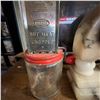 Image 1 : Vintage Kitchen Tool and Decor Lot – Chopper, Clock, Pottery Mug, and Tools