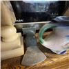 Image 3 : Vintage Kitchen Tool and Decor Lot – Chopper, Clock, Pottery Mug, and Tools