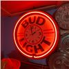 Image 2 : Bud Light Neon Wall Clock, 19-Inch Diameter
