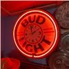Image 3 : Bud Light Neon Wall Clock, 19-Inch Diameter