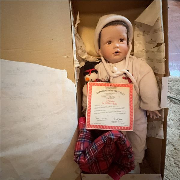 Ashton-Drake "Nicholas the Winter Baby" Porcelain Doll with COA