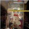 Image 2 : Porcelain Sailor Boy Doll in Glass Display Case 16x9x8 in